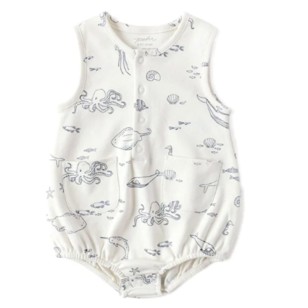 NWT Pehr Sleeveless One Piece and Bucket Hat